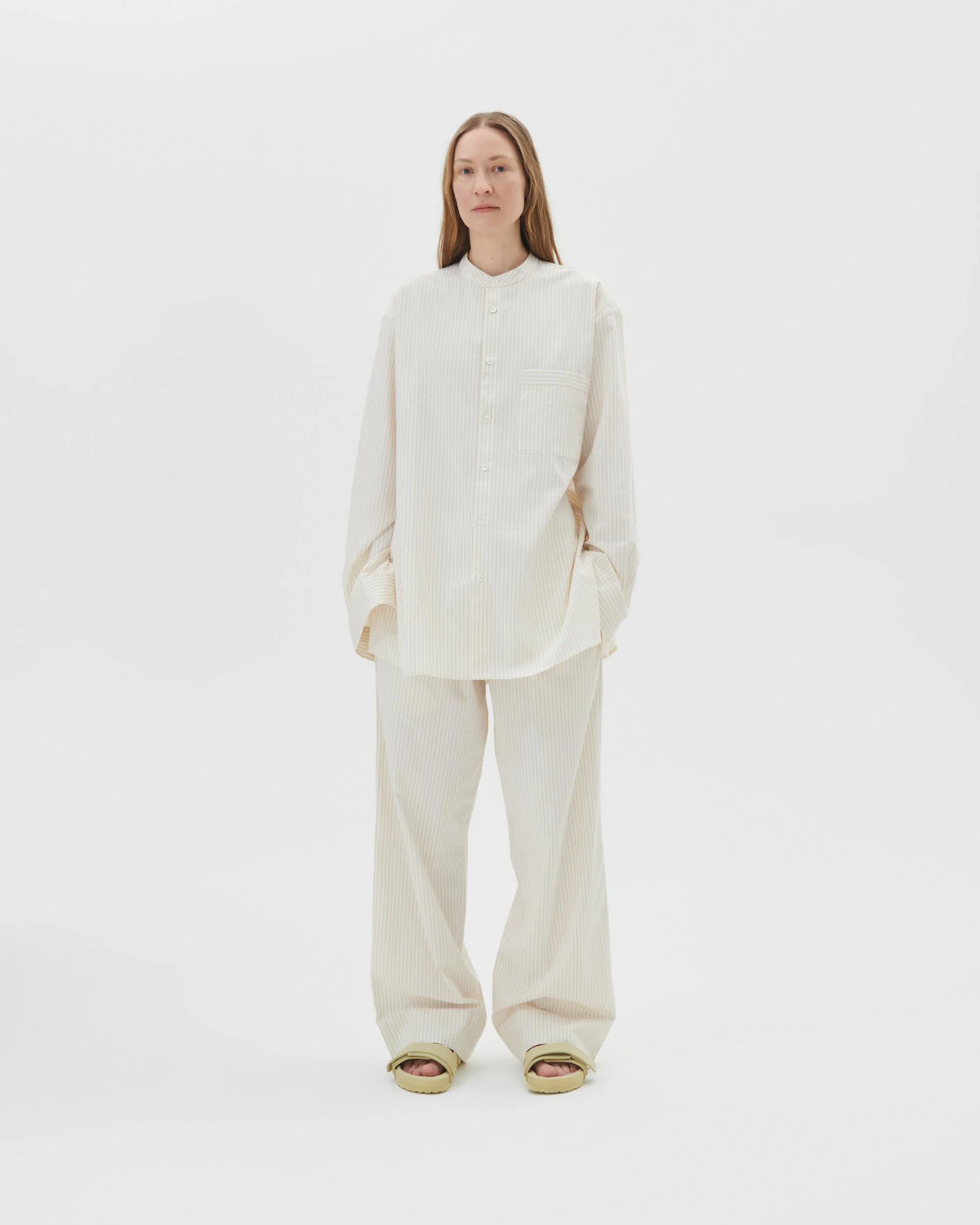 Tekla Fabrics Birkenstock / Tekla Pants – Wheat Stripes