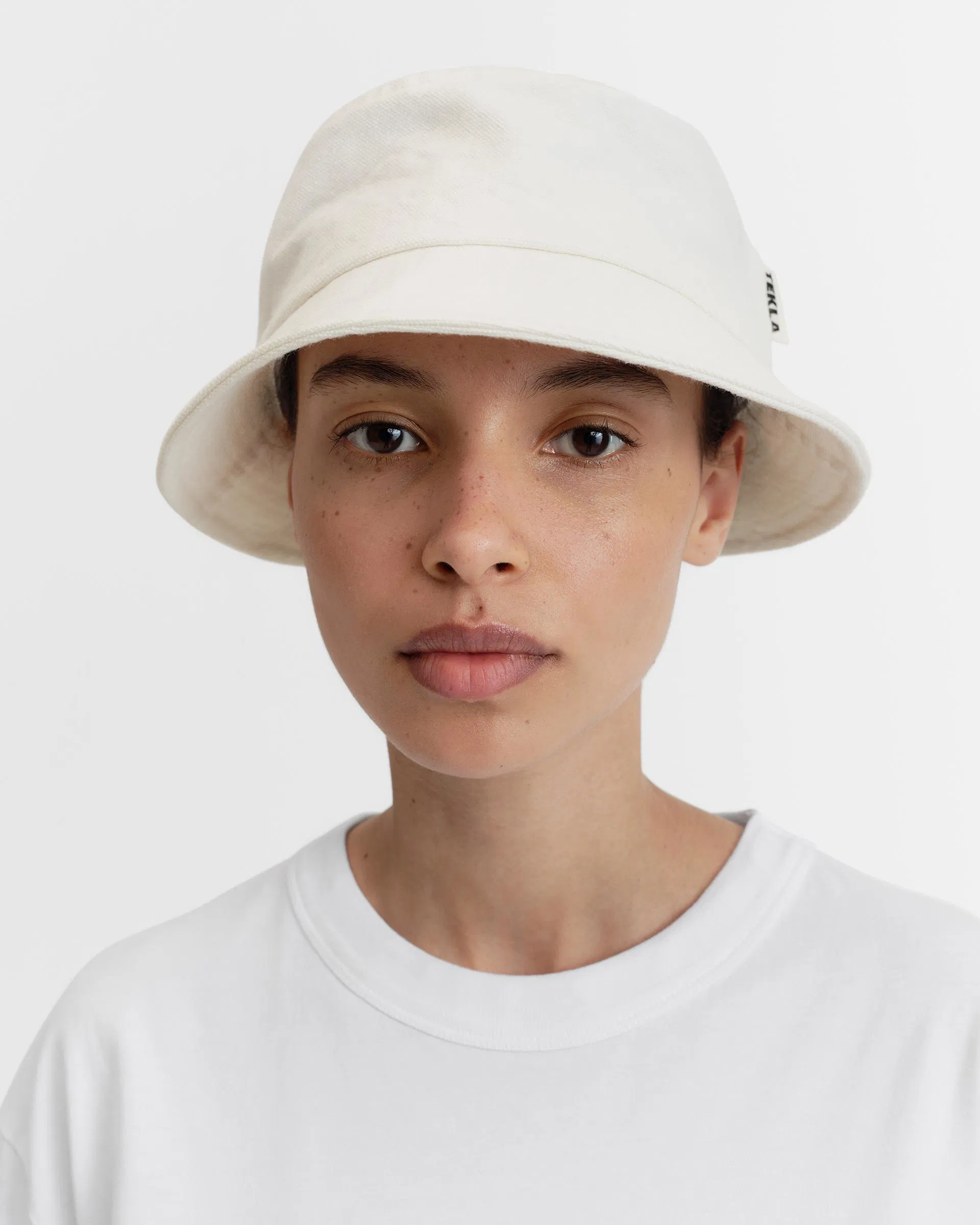 Tekla Fabrics Bucket hat – Ivory
