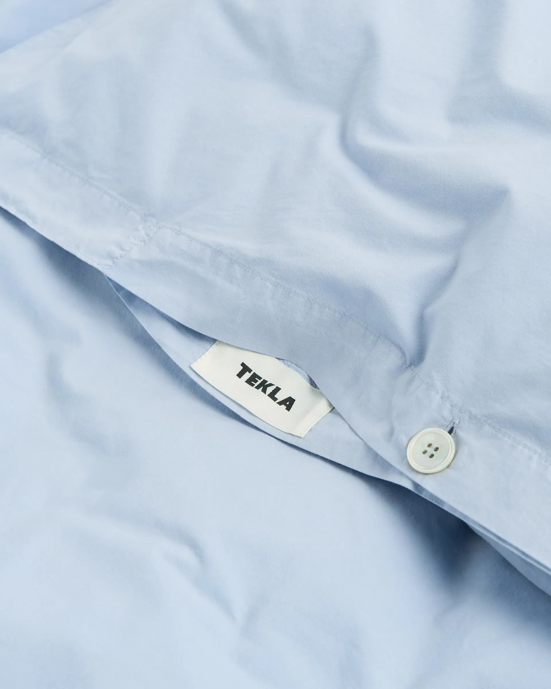 Tekla Fabrics Percale Duvet Cover - Morning Blue