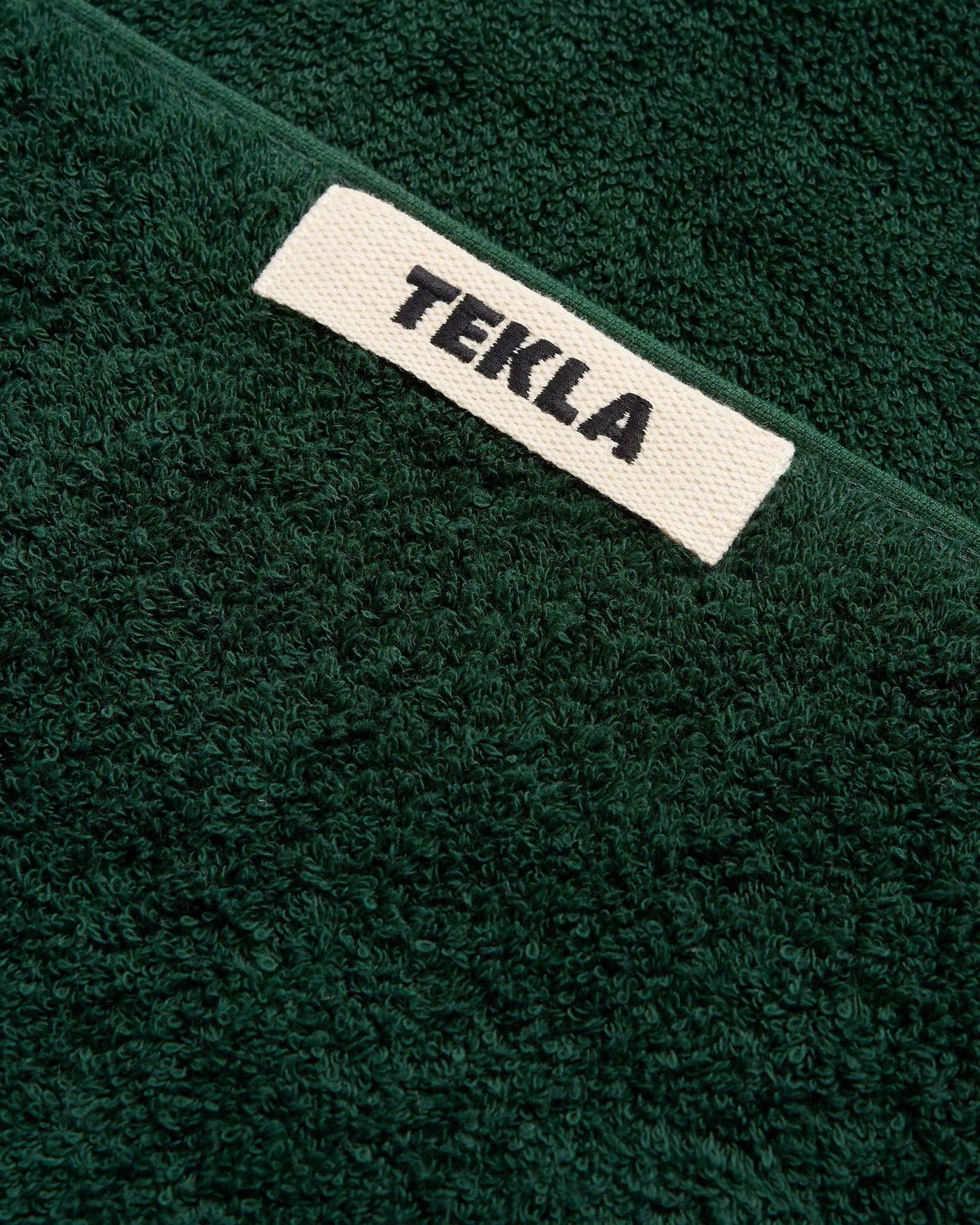 Tekla Fabrics Terry towel – solid – Forest Green