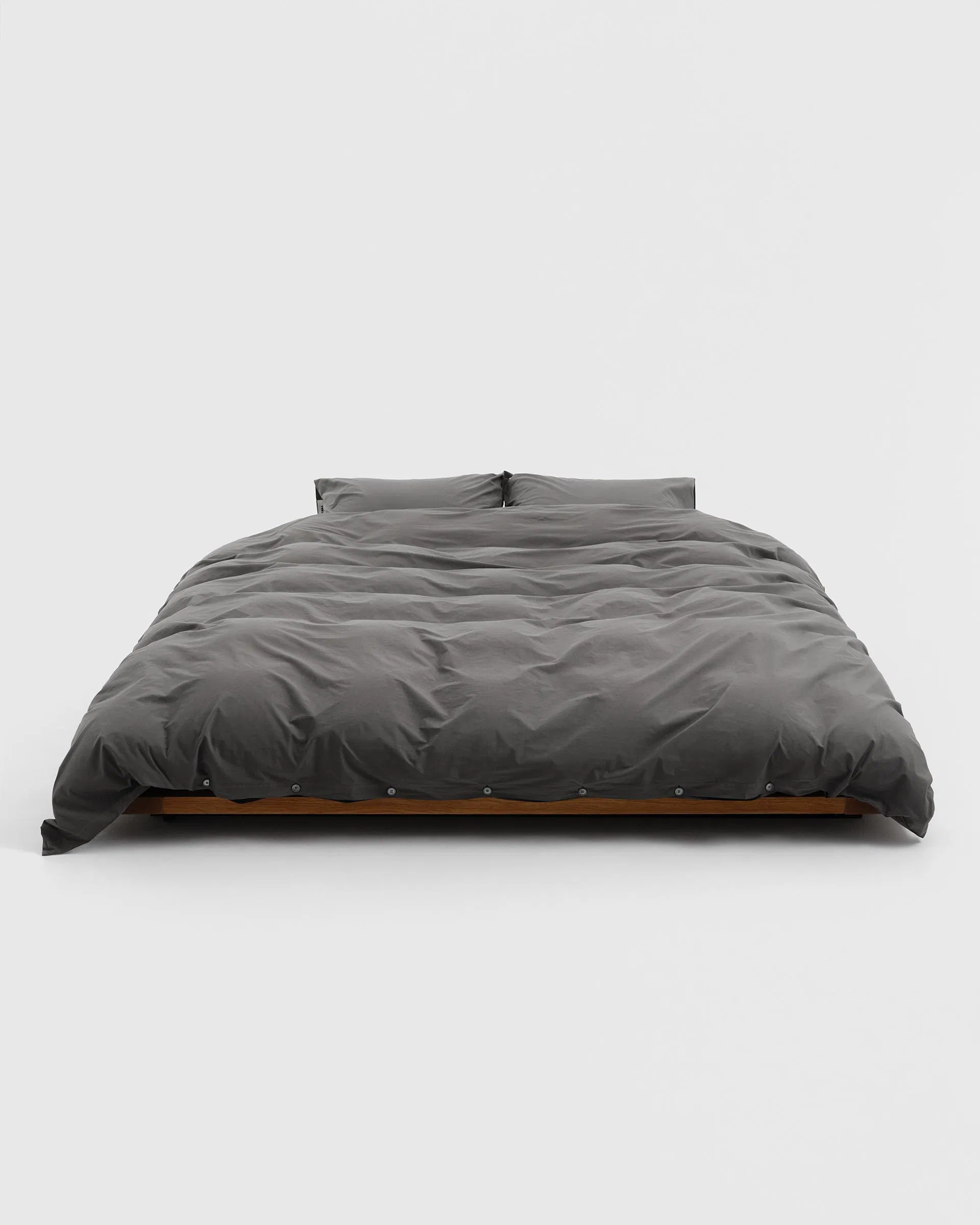 Tekla Fabrics Percale duvet cover - Dark Taupe