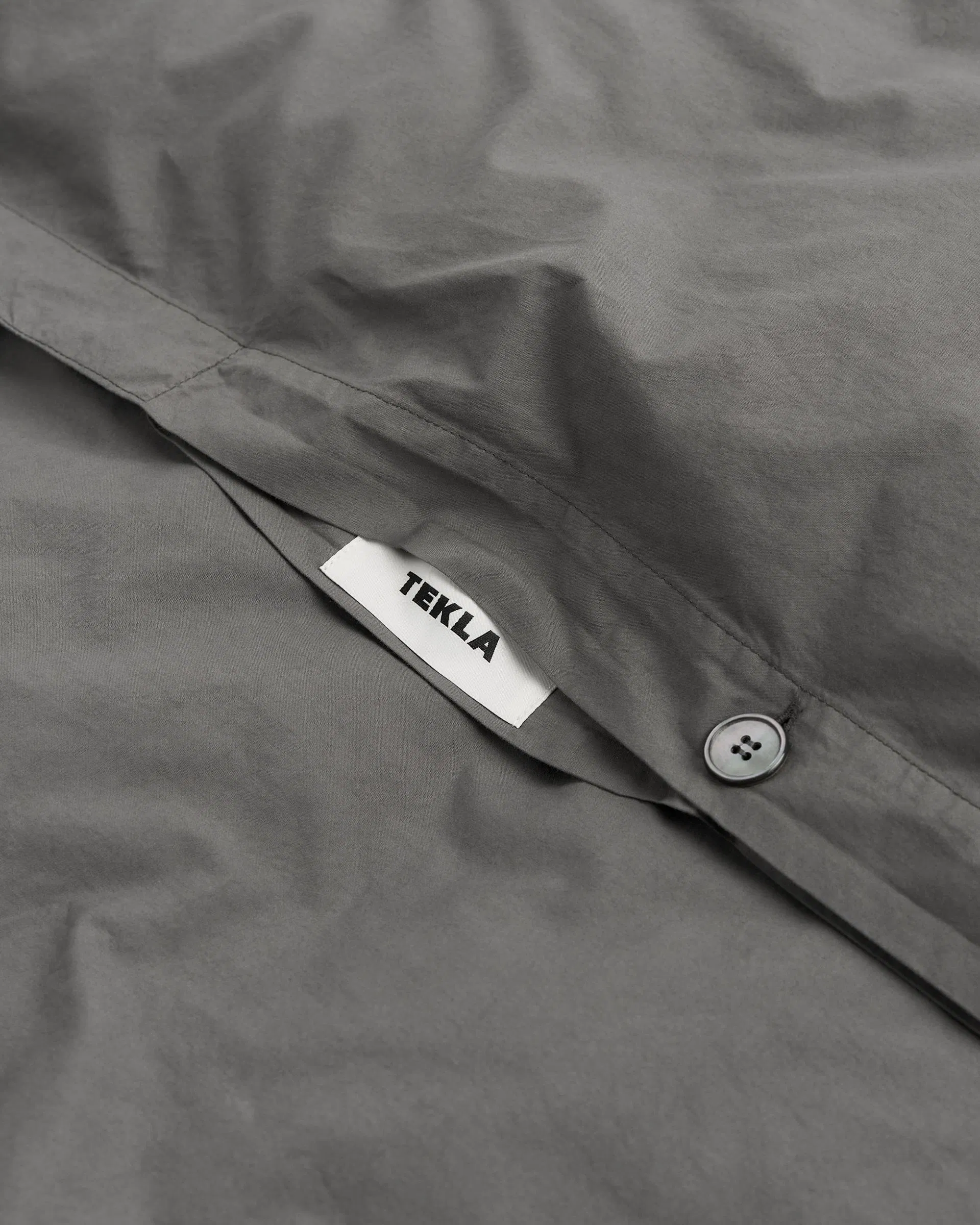 Tekla Fabrics Percale duvet cover - Dark Taupe