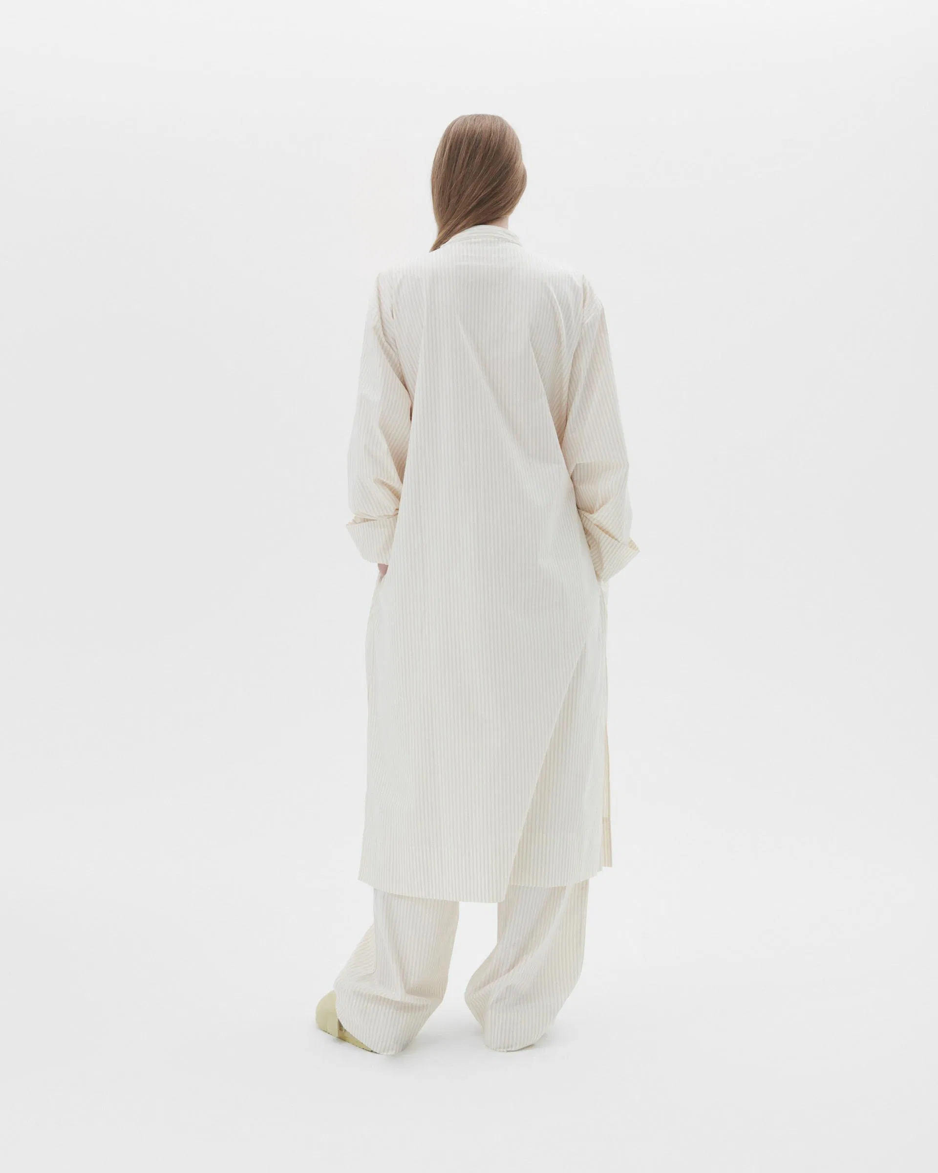 Tekla Fabrics Birkenstock / Tekla Kaftan – Wheat Stripes