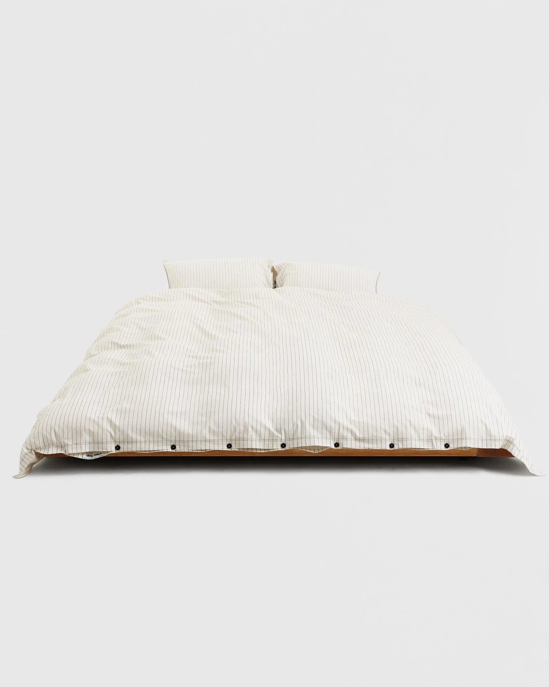 Tekla Fabrics Percale pillow sham – Hand Drawn Stripes