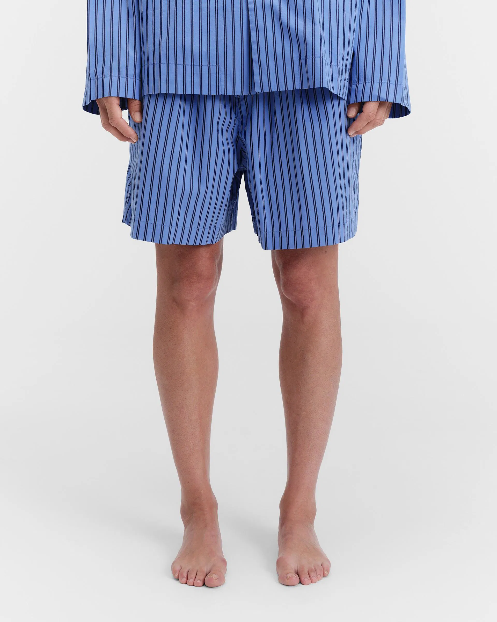 Tekla Fabrics Poplin pyjamas – shorts – Boro Stripes