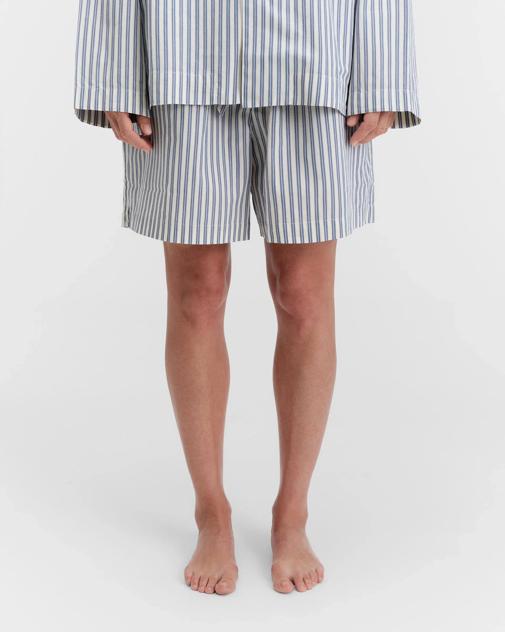 Tekla Fabrics Poplin pyjamas – shorts – Skagen Stripes