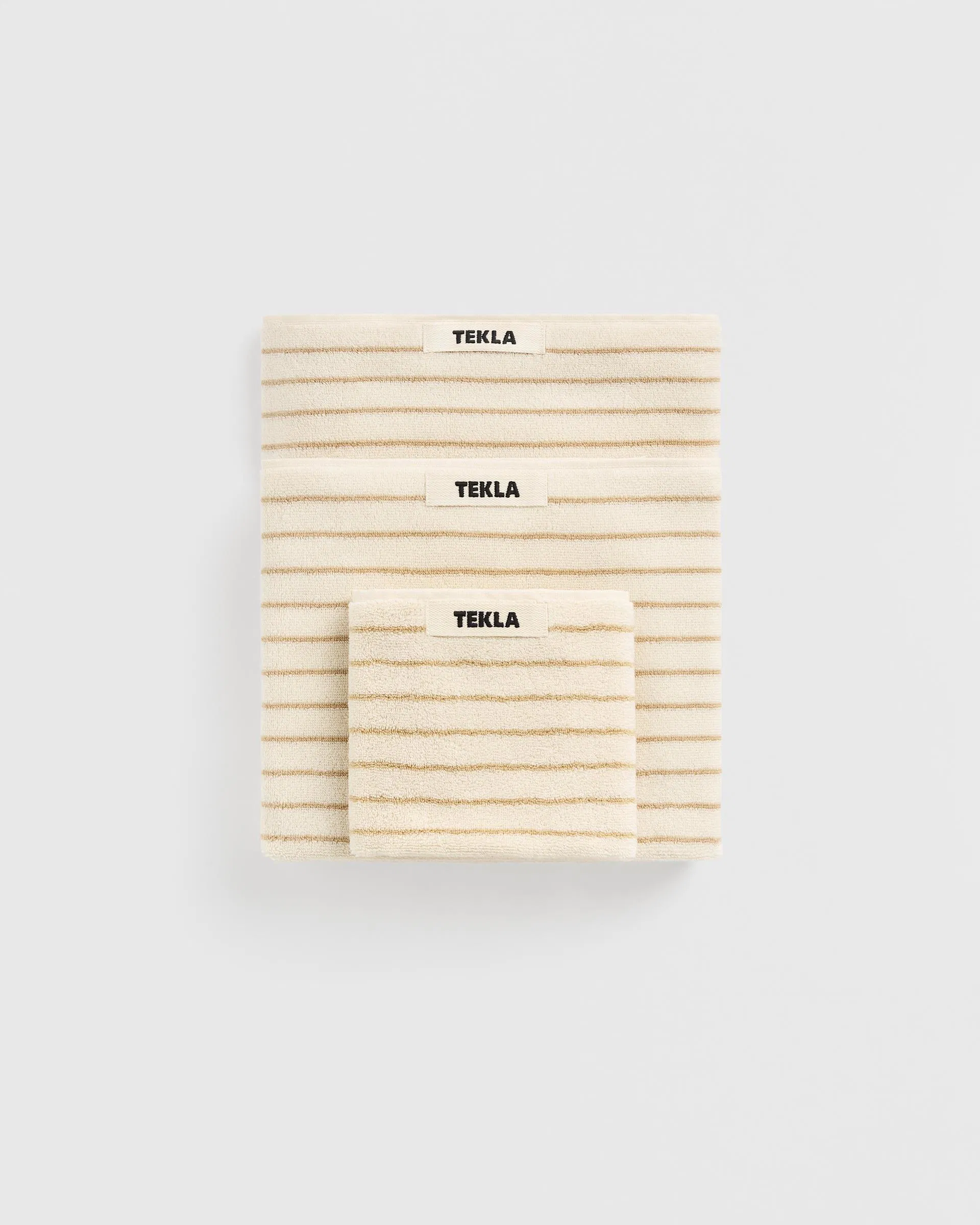 Tekla Fabrics Terry towel – striped – Sienna Stripes