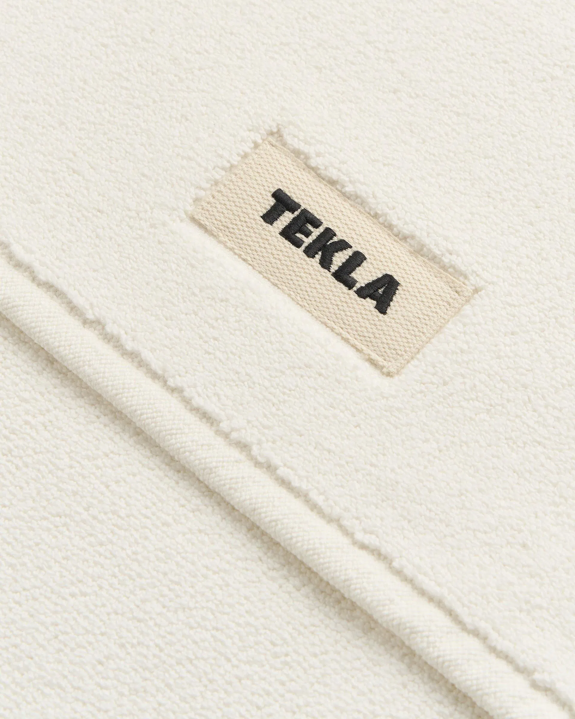 Tekla Fabrics Bath mat – solid – White