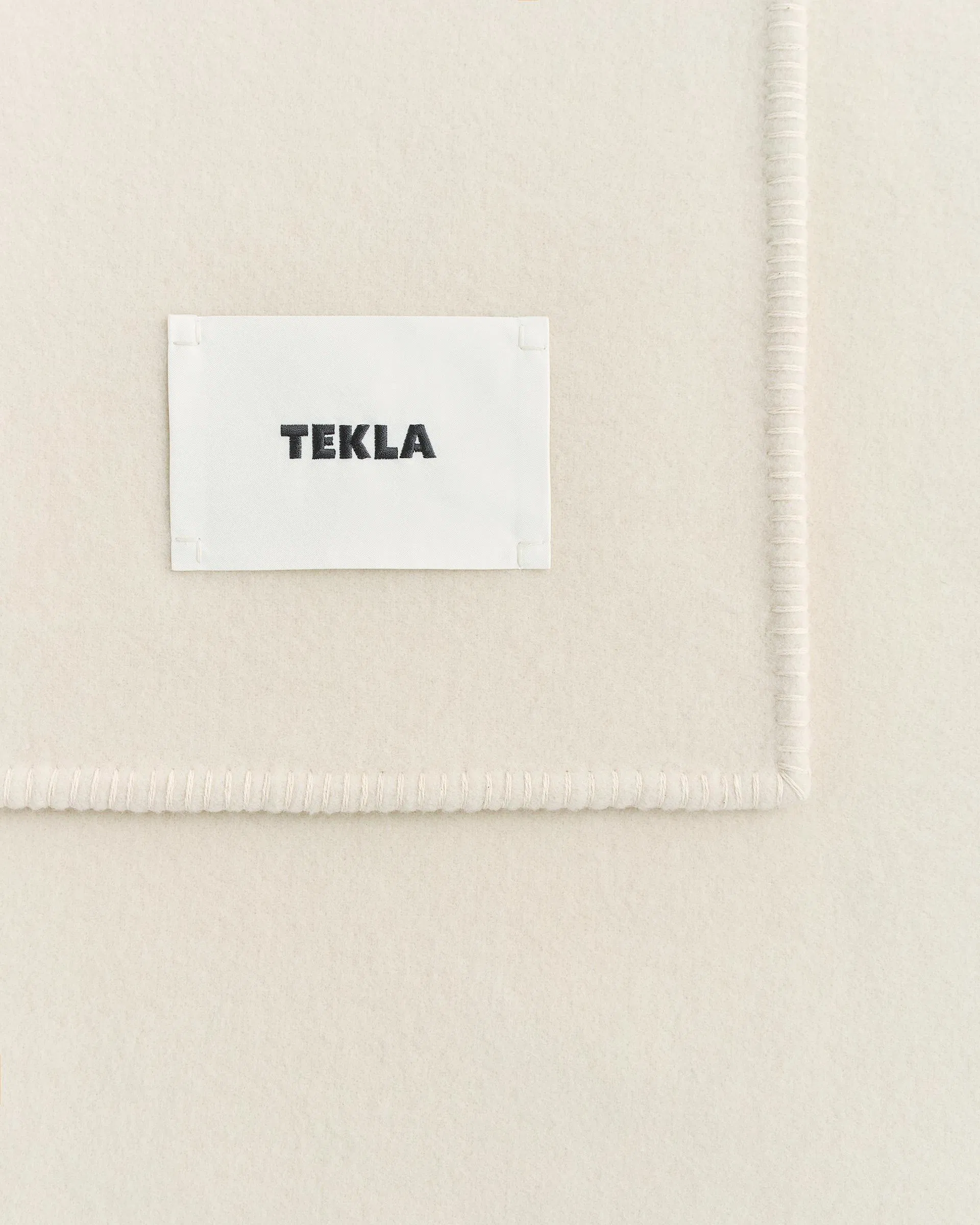 Tekla Fabrics Lambswool Blanket - Snow