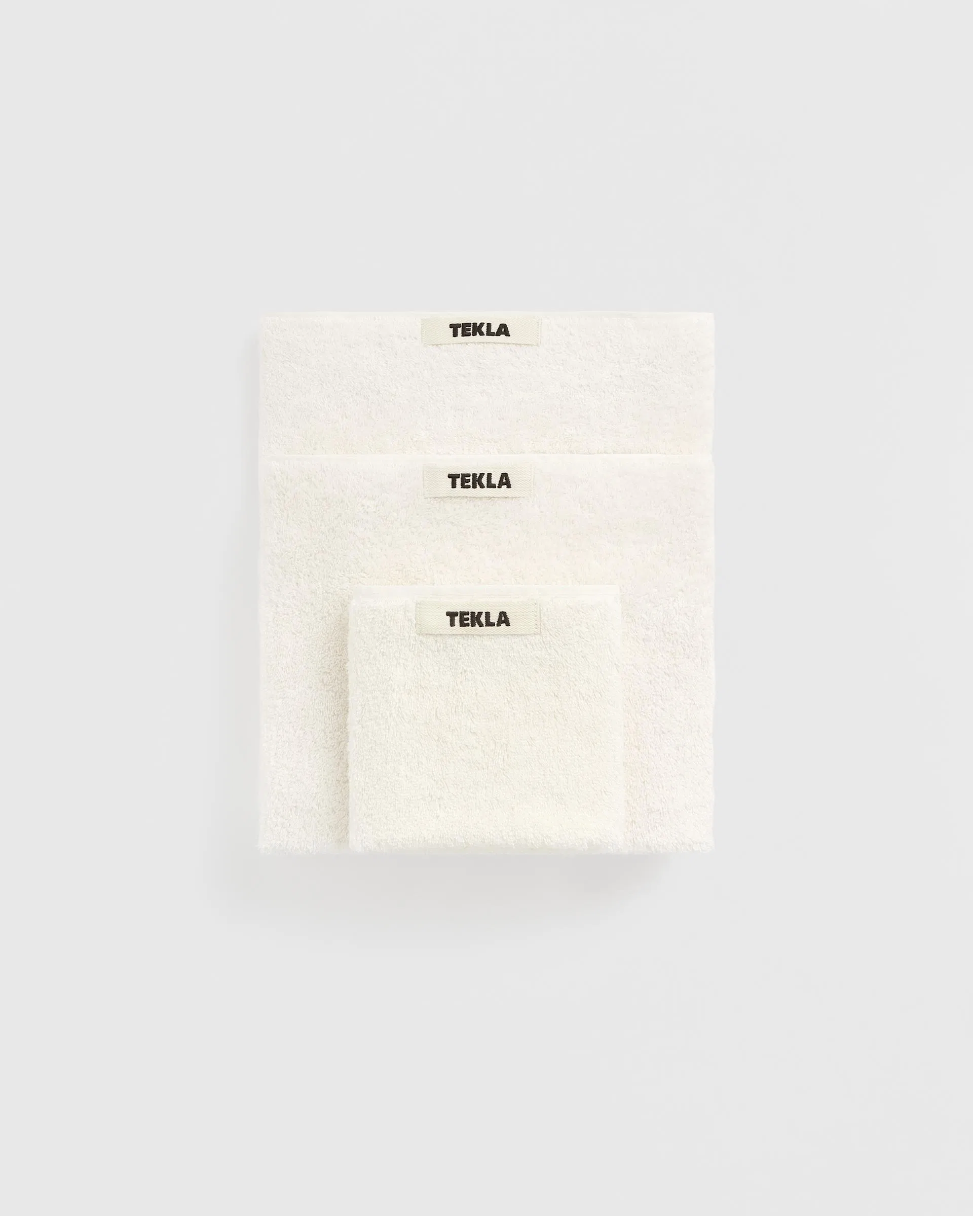 Tekla Fabrics Terry towel – solid – White
