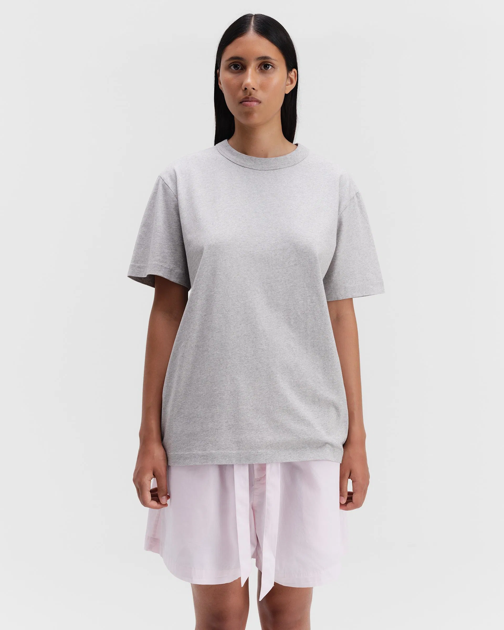 Tekla Fabrics T-Shirt - Grey Melange