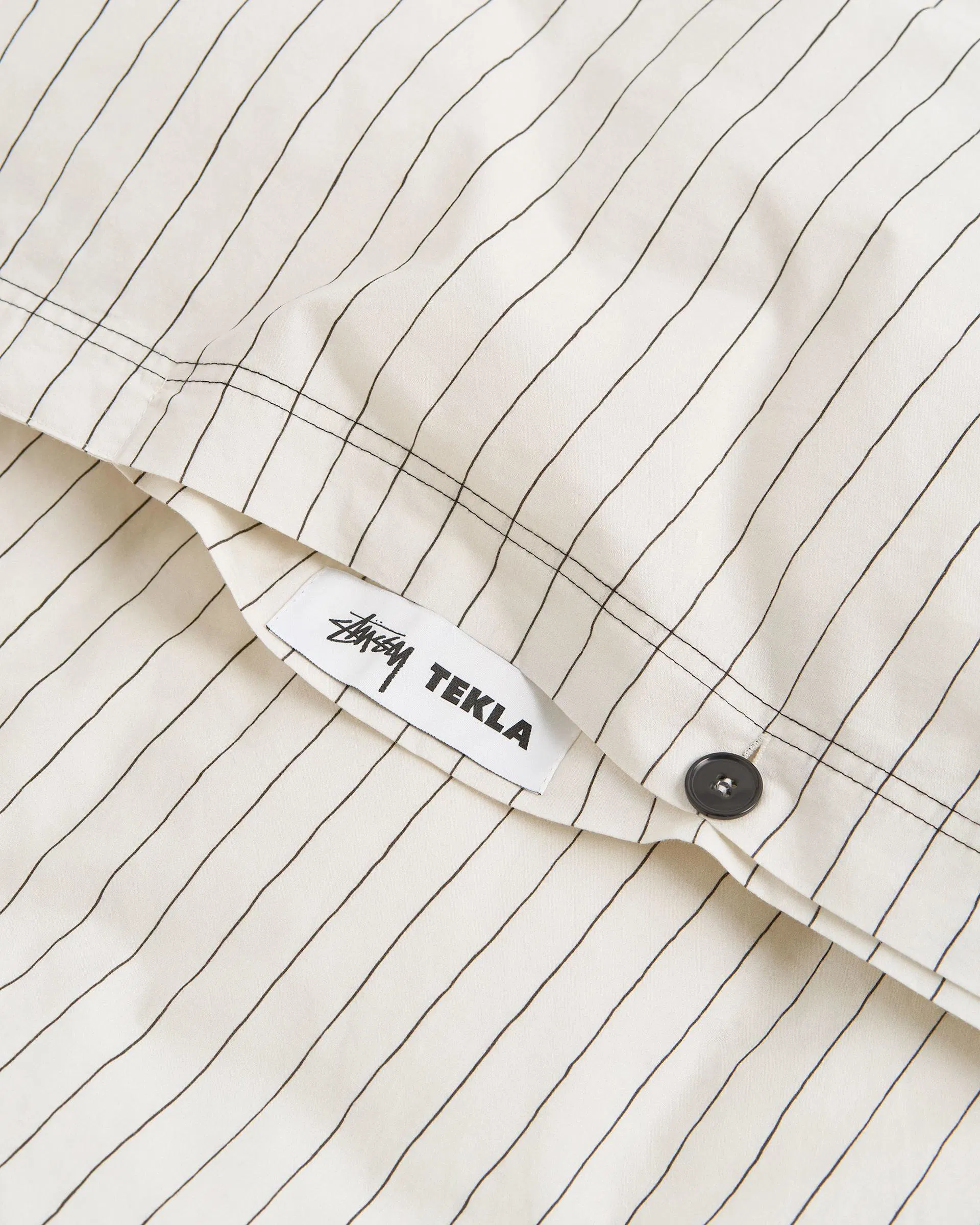 Tekla Fabrics Percale duvet cover – Hand Drawn Stripes