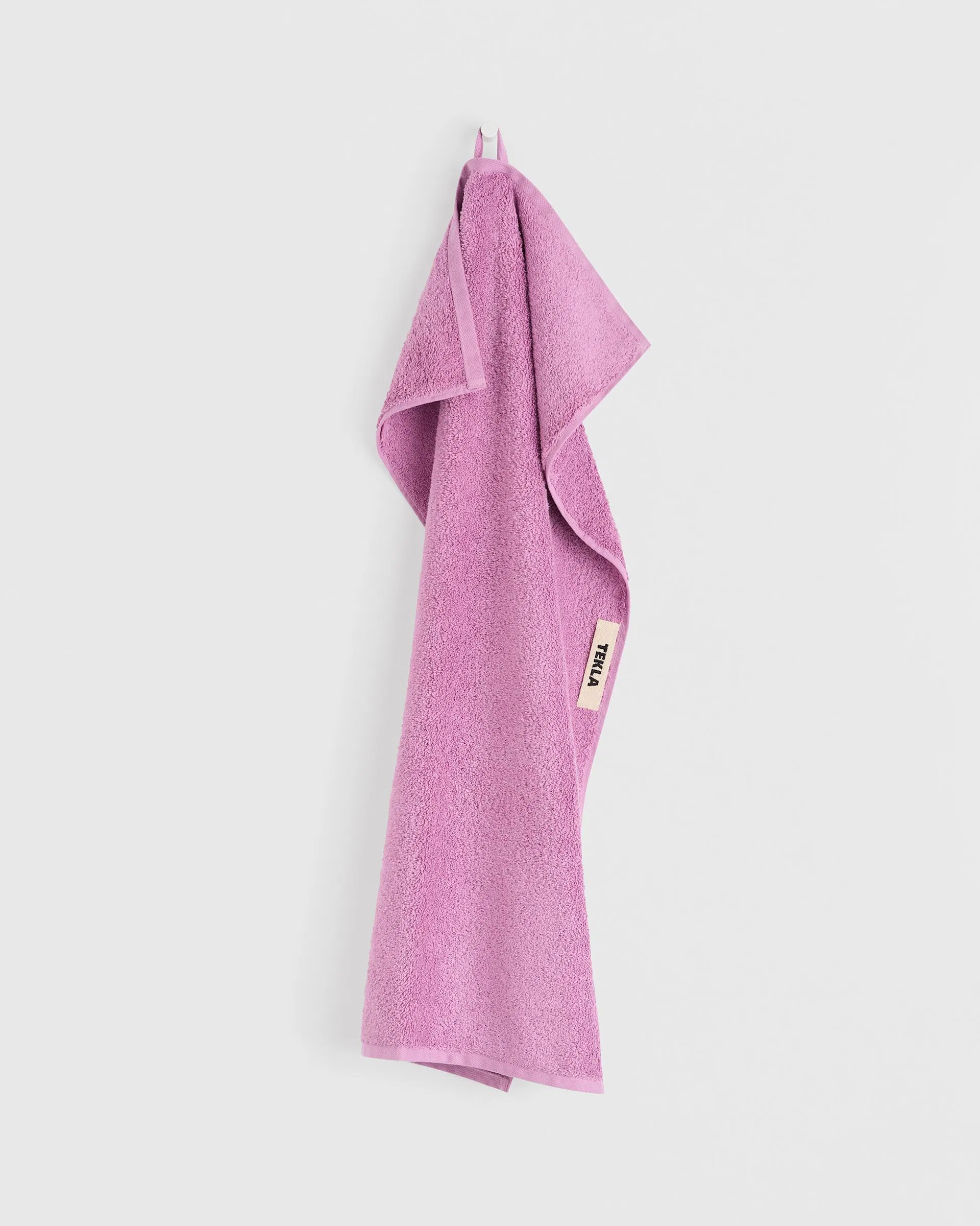 Tekla Fabrics Terry towel – solid – Magenta