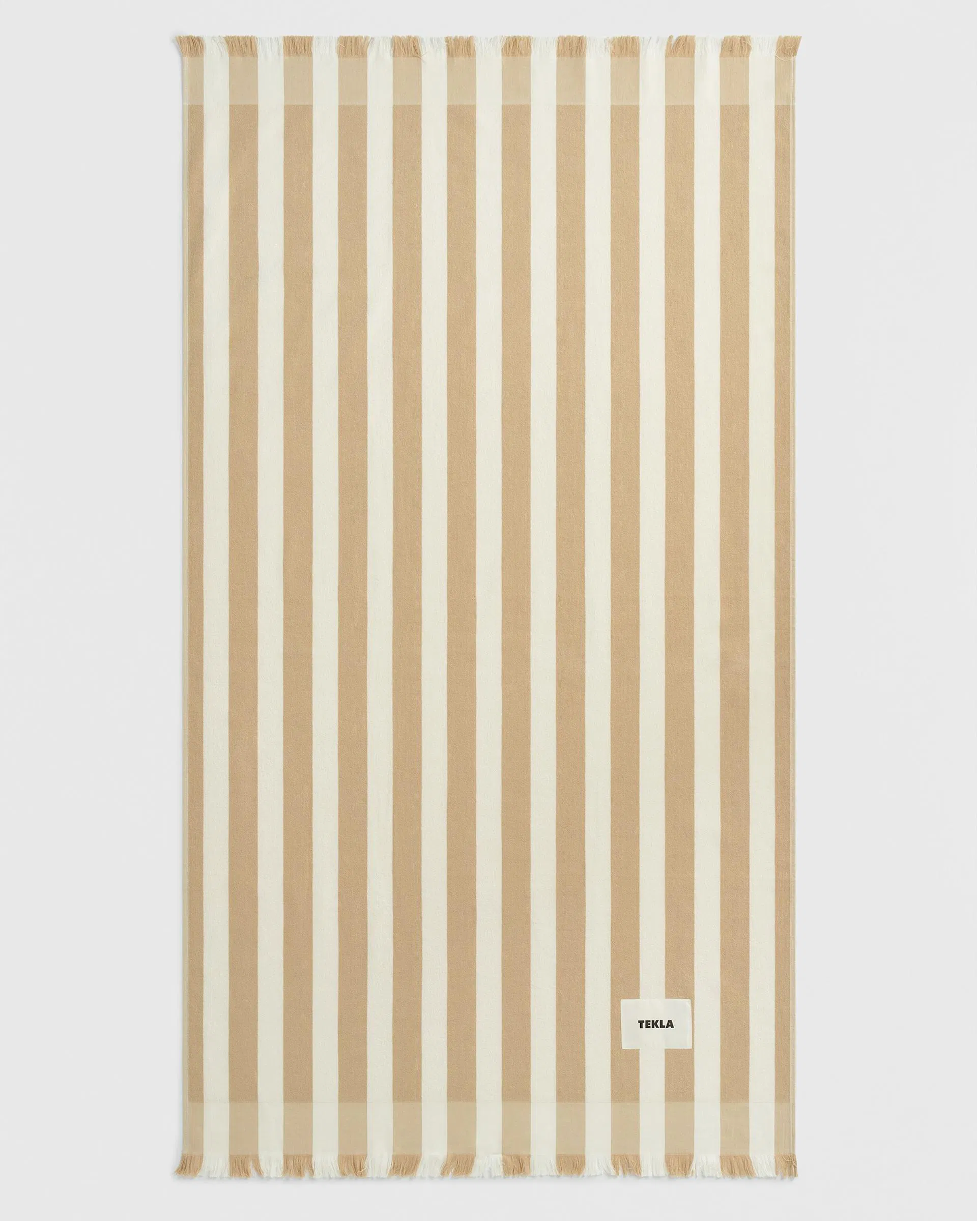 Tekla Fabrics Beach Towel – Almond Stripes