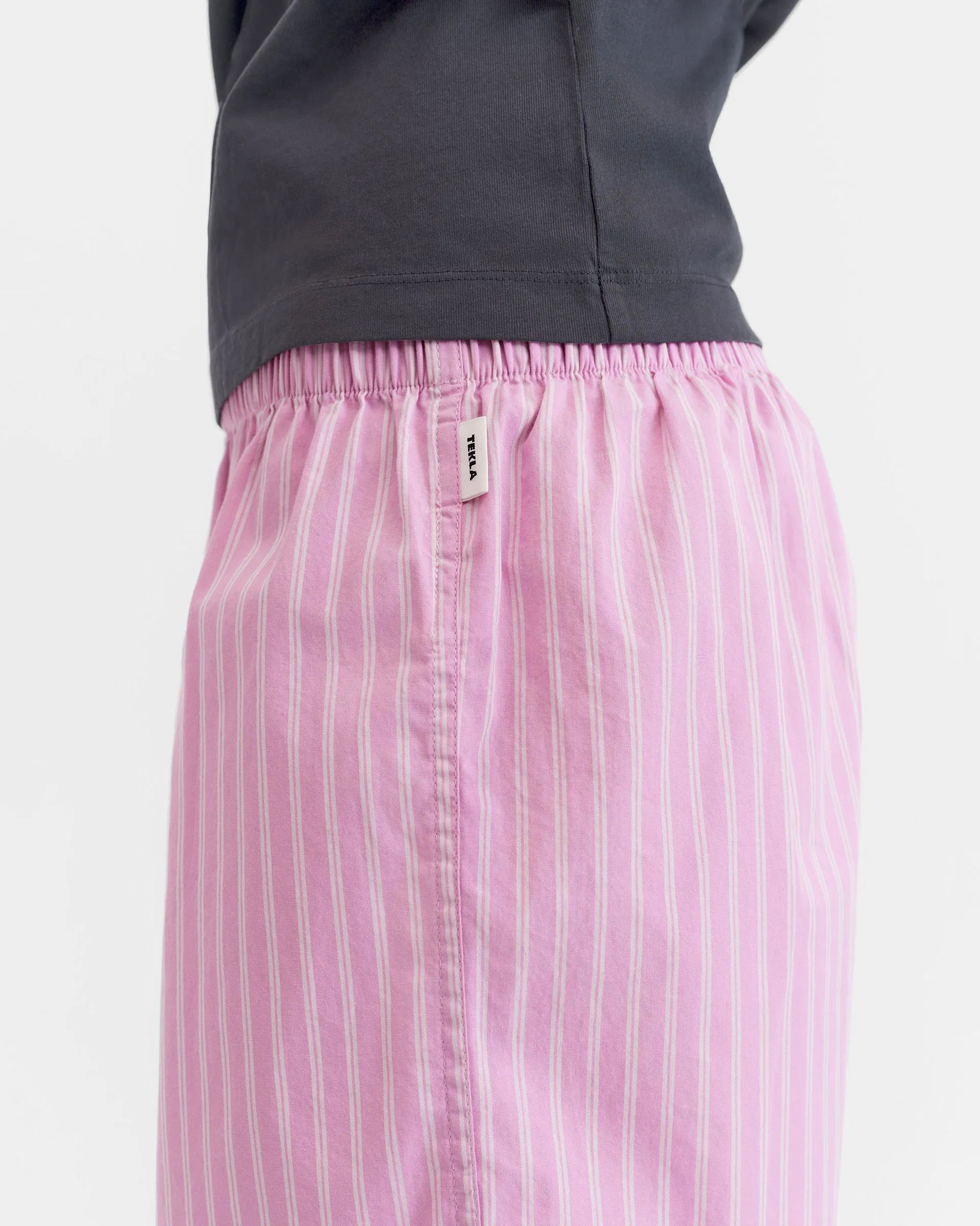 Tekla Fabrics Boxers - Purple Pink Stripes