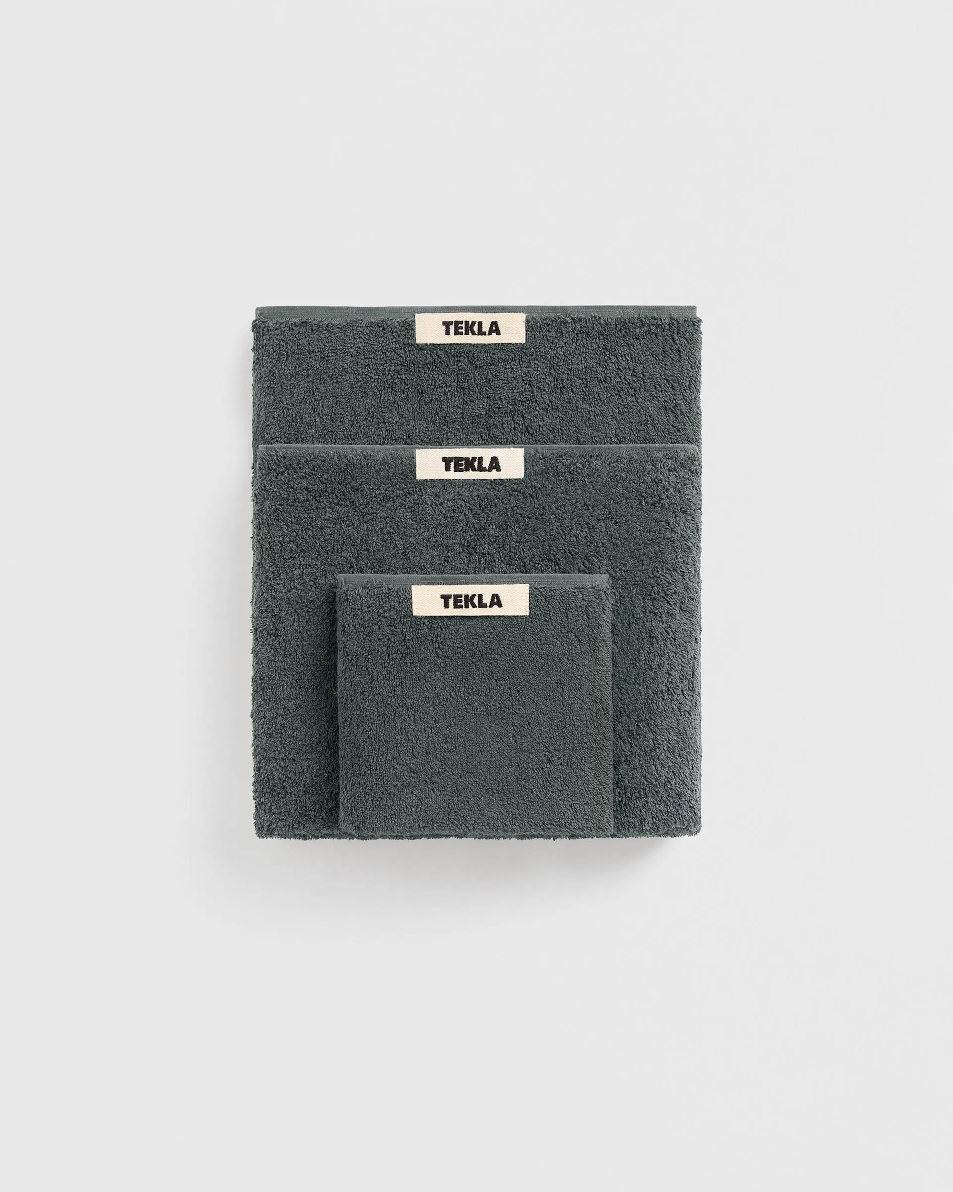 Tekla Fabrics Terry towel – solid – Charcoal Grey