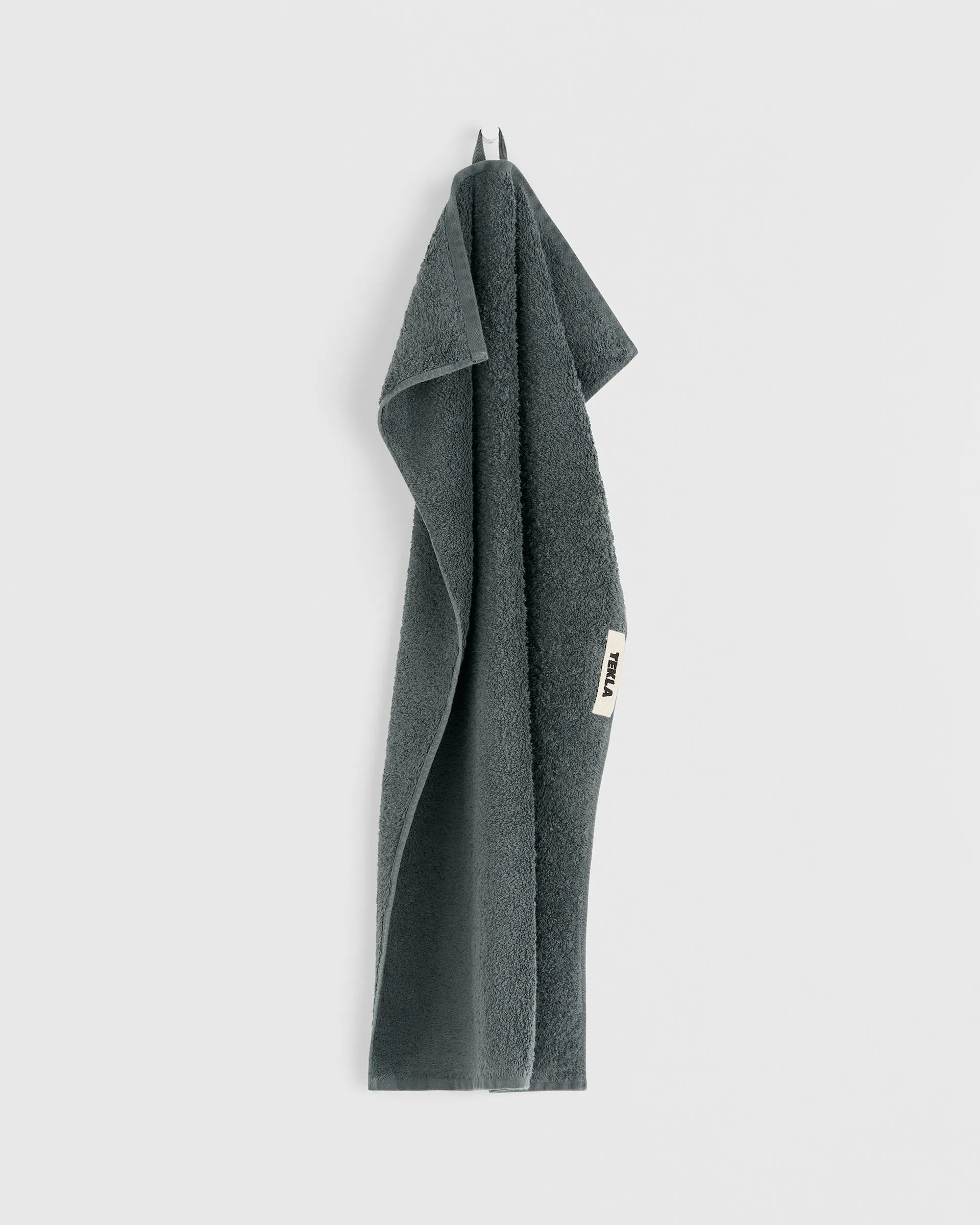 Tekla Fabrics Terry towel – solid – Charcoal Grey