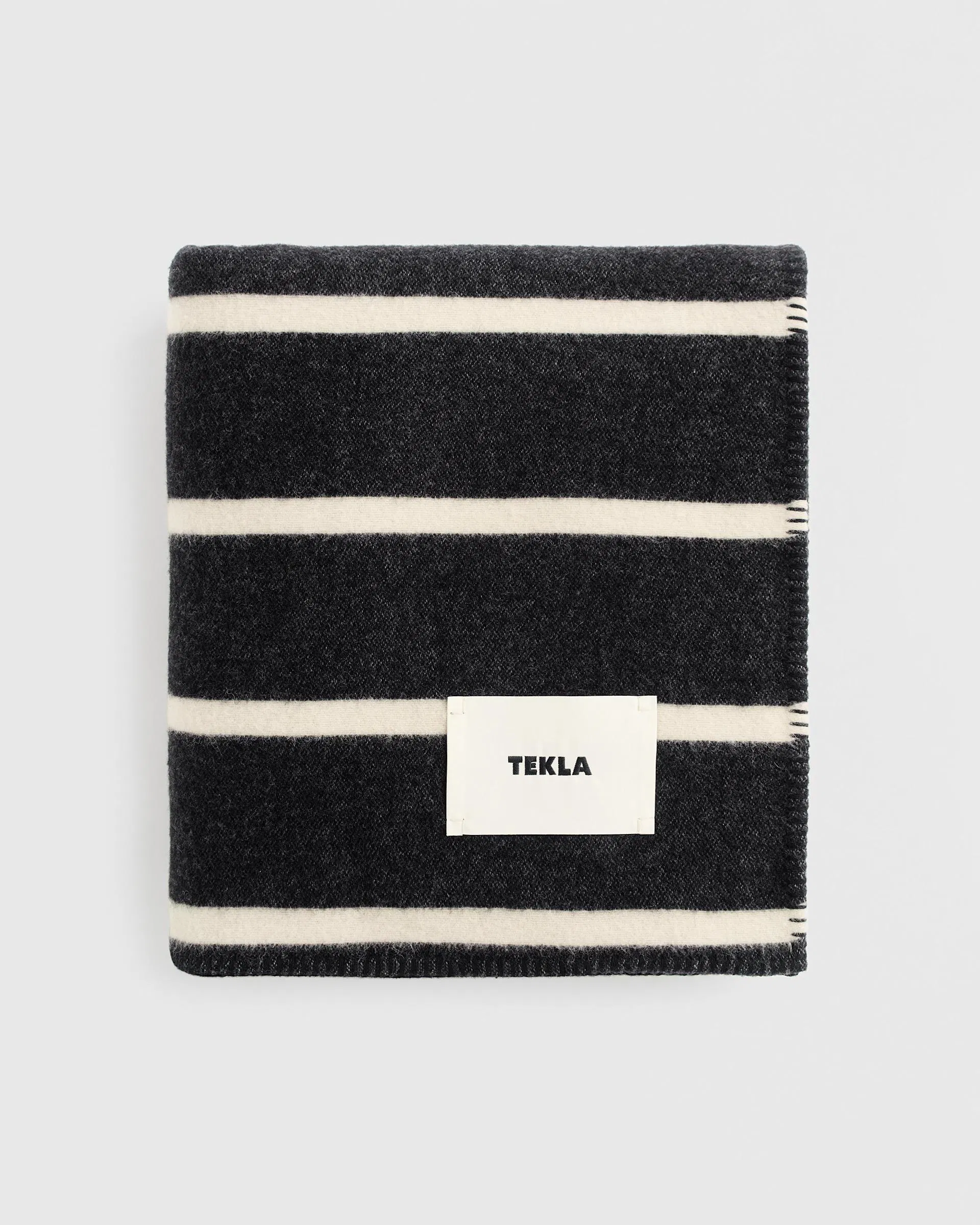 Tekla Fabrics Lambswool Blanket - Starling Stripes