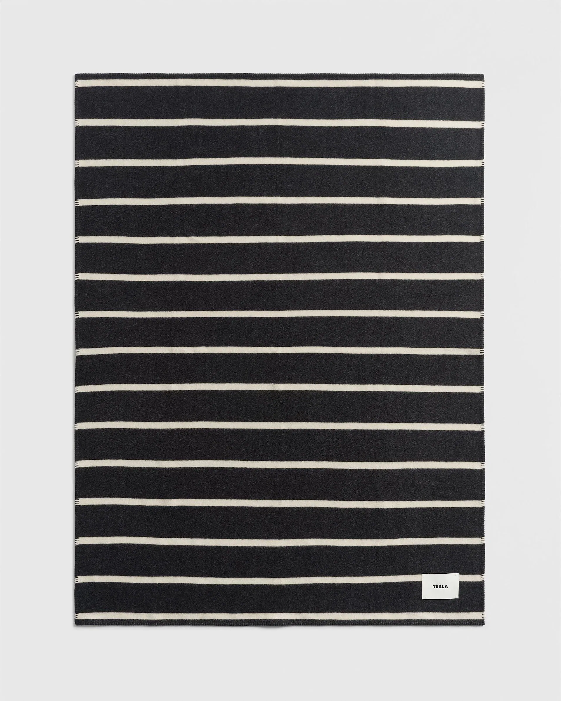 Tekla Fabrics Lambswool Blanket - Starling Stripes