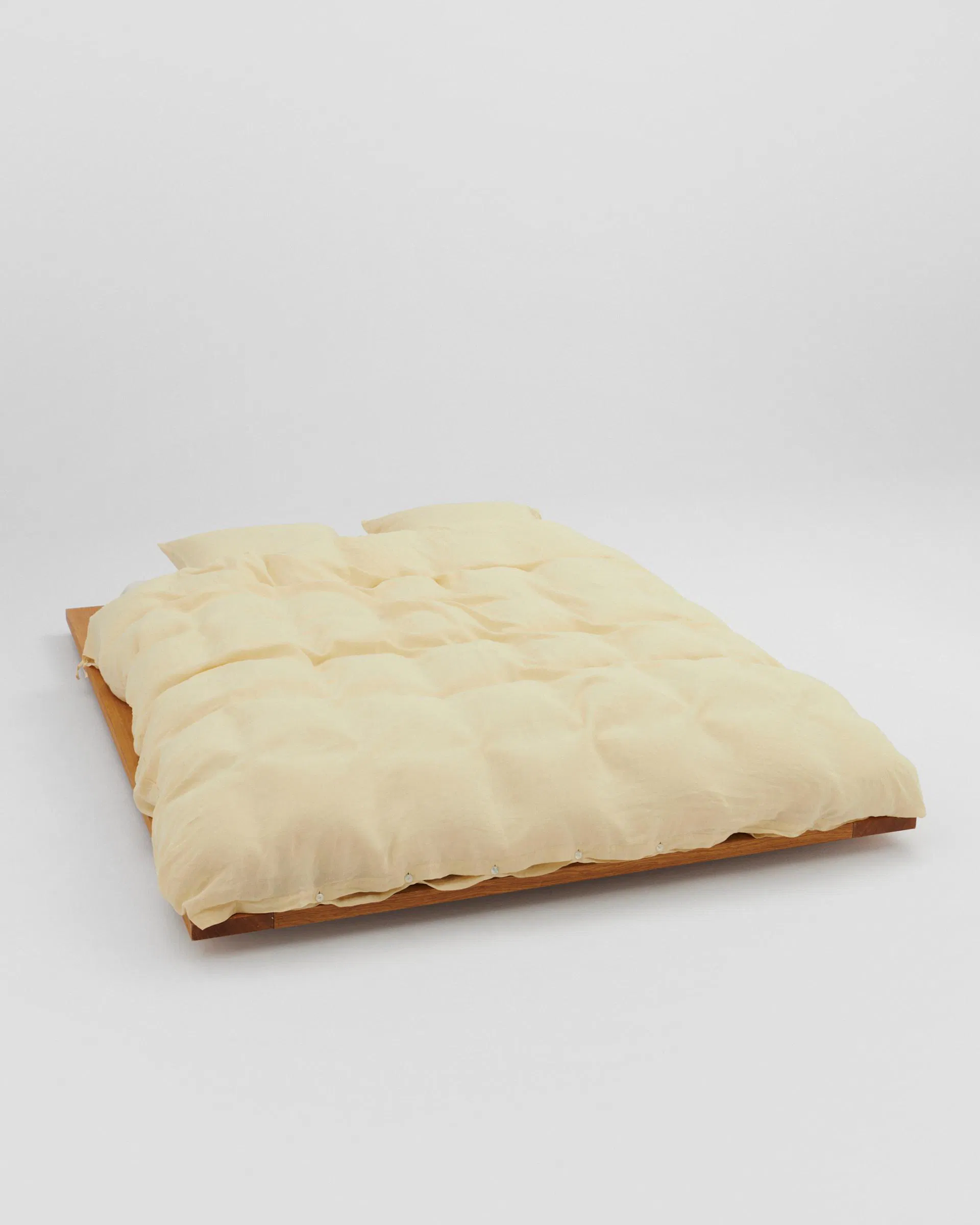 Tekla Fabrics Linen duvet cover – Soft Yellow
