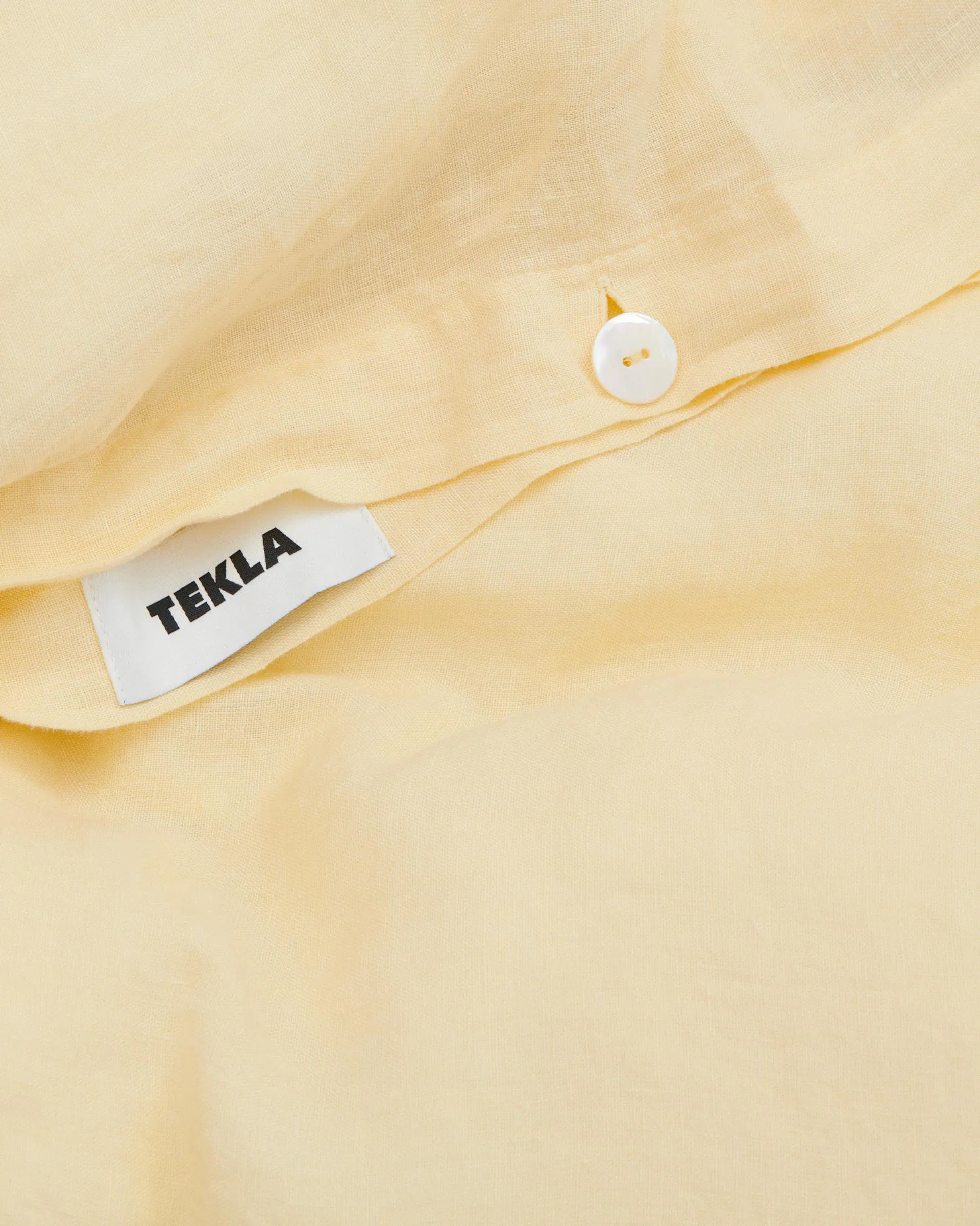 Tekla Fabrics Linen duvet cover – Soft Yellow