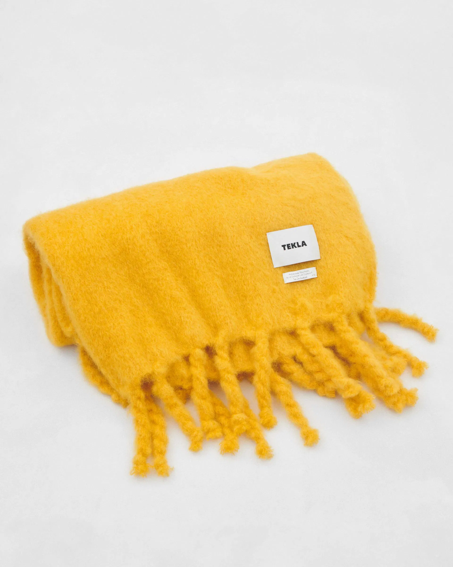 Tekla Fabrics Le Corbusier Mohair blanket – Jaune