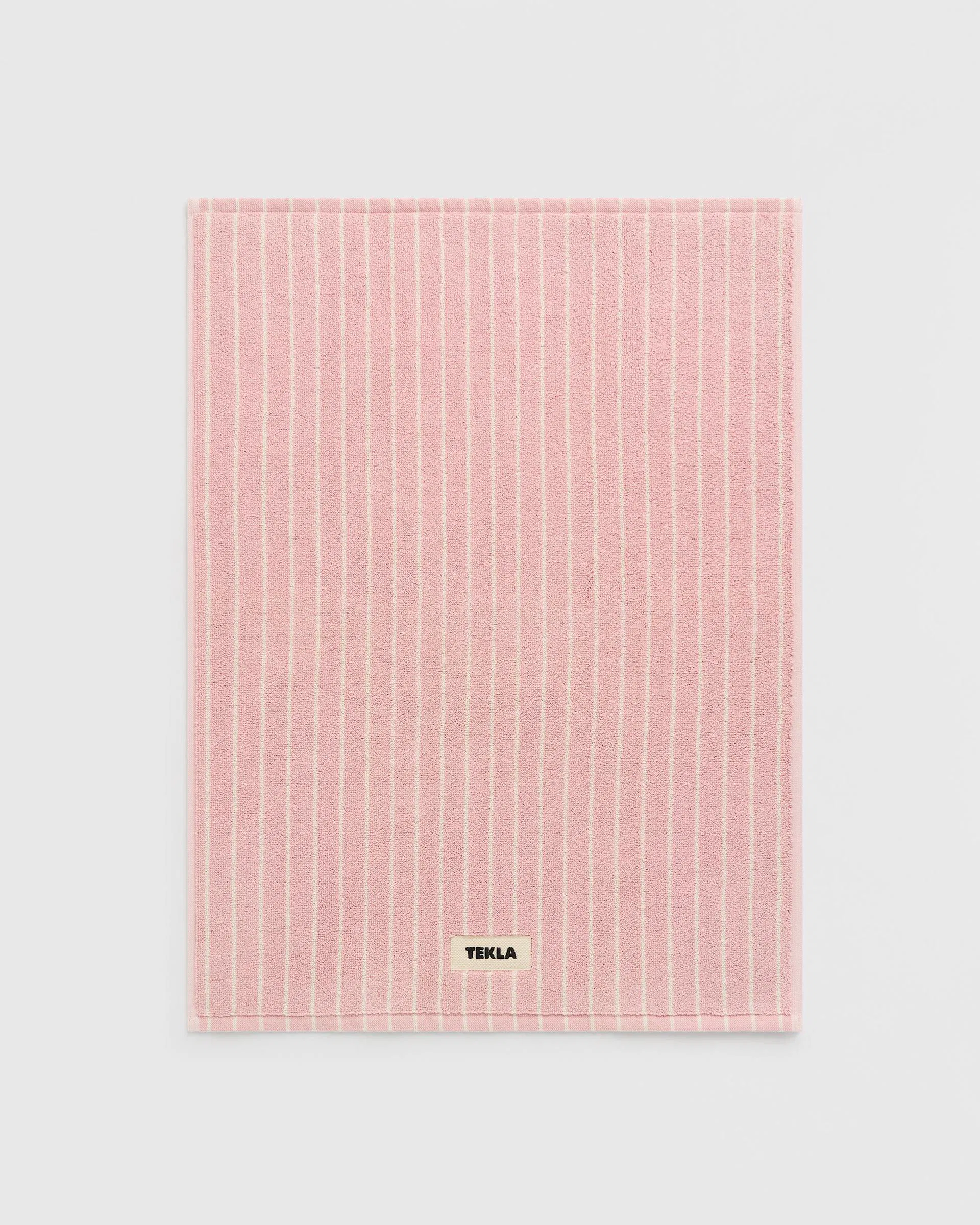 Tekla Fabrics Bath Mat - Striped - Shaded Pink Stripes