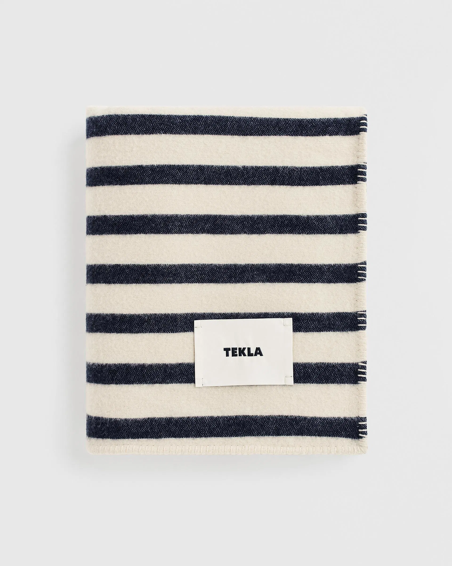 Tekla Fabrics Lambswool Blanket - Magpie Stripes