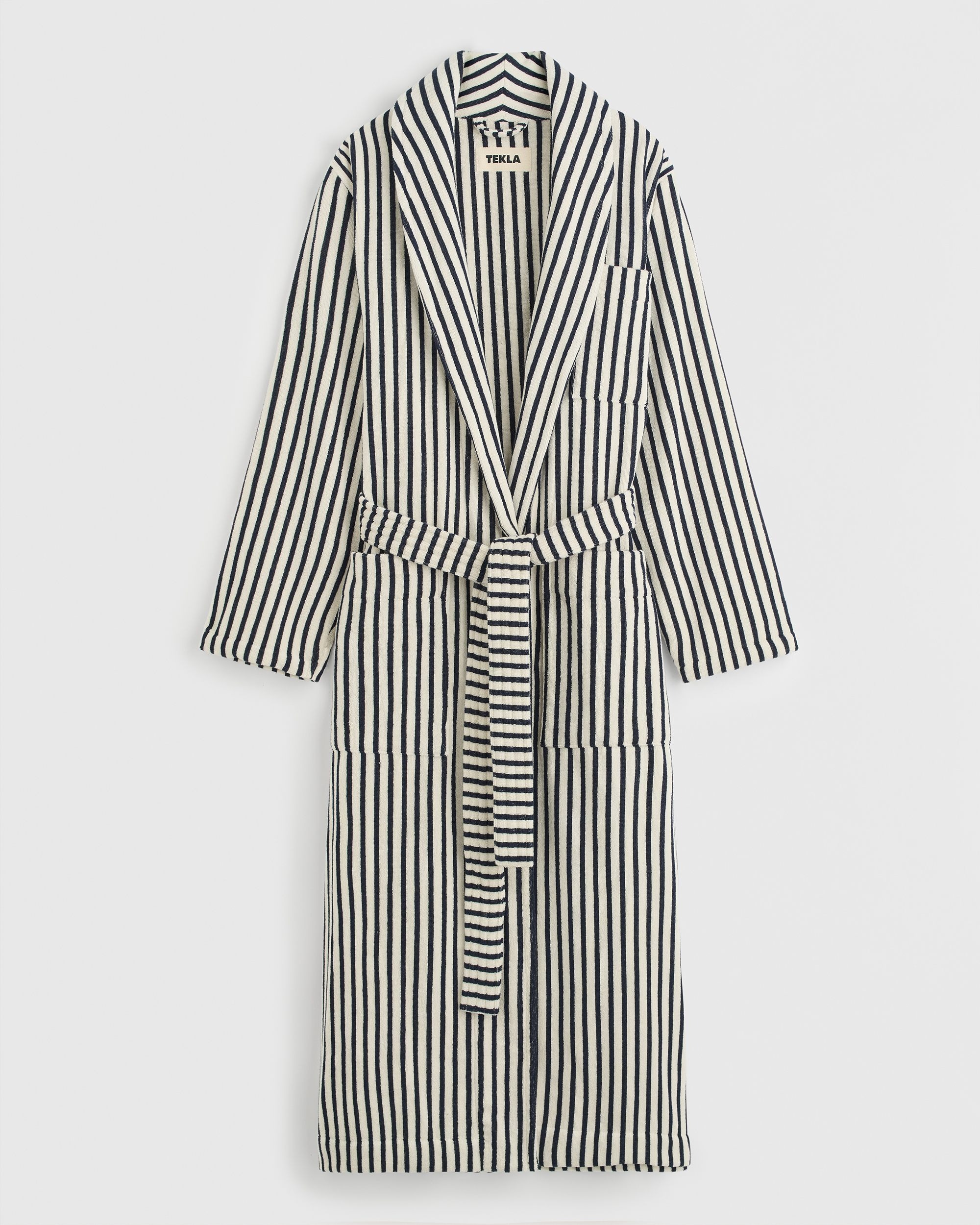 imgi 280 Tekla Terry Classic Bathrobe Sailor Stripes Thumbnail 5